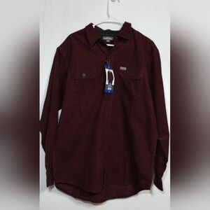 Eddie Bauer Maroon Textured Shirt